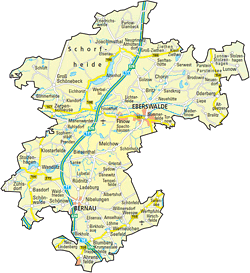Verbreitungskarte Region Königs Wusterhausen